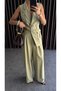 Women's B Belted Vest Suit - 8