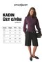 Vivaldi women's organic cotton corset waist zippered purple sweatshirt - 6