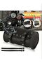 Motorcycle Back Seat Bag PU Leather Tail Pack Waterproof Motorbike Side Bag Retro Tactical Mini U... - 8