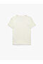 Regular Fit Beaded Crew Neck Short Sleeve Viscose Knit Sweater - 5