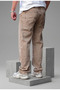 Men's Brown Baggy Cut 100% Cotton Wide Leg Jeans - 3