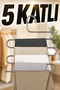 Home Metal Clothes Hanger 5 Tiers (1 Piece) Shawl Hanger Scarf Pants Hanger Closet Organization - 2