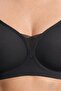 Seamless Bra - Nuvia | Black Laser Cut Clip-On Front Open Rib Textured Seamless Nursing Bra - 7