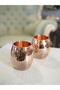 Copper Cup Chubby Cocktail Model Hammered Copper Color (Tin-Free) - 3