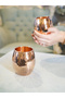 Copper Cup Chubby Cocktail Model Hammered Copper Color (Tin-Free)