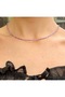 Certified Amethyst 2 mm Faceted Cut Dizi Natural Stone Necklace - 3