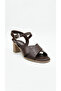 Brown Women's Genuine Leather Heeled Sandals 617.1568 - 2