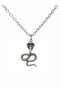 Antique Snake King Cobra Figured Unisex Necklace – with 60 cm Chain, Power and Royal Themed Design