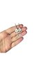 Humorous Fuxk You Middle Finger Trash Man Earrings - 2