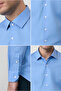 Long Sleeve Slim Fit Slim Fit Non Iron Iron-Free Cotton Shirt - 4