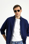 Long Sleeve Regular Fit Button Collar Linen Look Sports Cotton Shirt