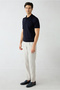 Regular Straight Fit Linen Sports Trousers - 2
