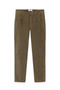 Regular Fit Standard Cut Lycra Pleated Velvet Trousers - 2
