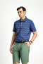 Slim Fit Slim Fit Cotton Printed Polo Neck T-Shirt - 4
