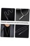 Mindful Breathing Necklace for Breathing Exercises Anxiety Relief Silver Necklace for Women Men - 3