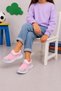 Laceless Children's Knitwear Sports Shoes-Powder White - 2