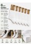 6 Pairs of Men's Summer Bamboo Socks Pack White – Breathable, Comfortable, Stylish, and Anti-Sweat