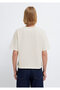 Ecru Basic T-Shirt Regular Fit / Normal Cut 1613979-70048 - 6