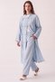 Chinese Buttoned Suit Y0157 - Baby Blue