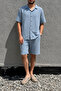 Male, Apash Collar, Summer, 100% Cotton, Muslin Weaving, Top-Down Suit G14-303