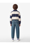Cotton in Pocketed Denim Pants with Adjustable Waistband and Elastic Bands - 3