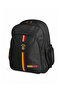 Licensed Black 3-Piece School Set - Backpack with Stripe Design + Lunch Bag + Pen Holder - 4