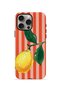 iPhone 15 Pro Vorian Double Layer Case Sicilian Lemon Red Stripe