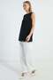 Crew Neck Front Chiffon Sleeveless Tunic - 4