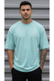 Men's Mint Basic Plain Unprinted Oversize Salas T-Shirt - 2