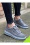 Kb-X500 Kuback Gray Suede High Sole Lace-Up Casual Men's Shoes - 2