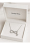 316L Steel Infinity Heart Cz Pendant Gift for Women Silver Color - 3