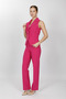 Jacket Collar Vest Set 1532505-Fuchsia - 1532505 - 6