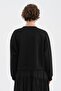 Women's Long Sleeve Woven and Knitted Fabric Garnished Design Dress - 4