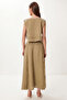 Muslin Blouse Skirt Set Lgp0013 Olive Green - 5