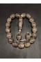 Special Gray Color Barrel Cut 17-Piece Mascot Model Glass Prayer Beads - 3