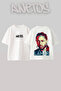Kendrick Lamar Design Back Printed Cotton White Oversize T-Shirt