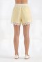 Women's Lace Detailed Lined Woven Fabric Design Shorts - 2