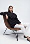 Women's Layered Ruffle Detailed Long Tunic Black 10770Tun