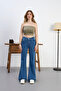 Women's High Waist Stretchy Flared Pants - 7