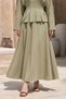 Tie-Waist Bat Sleeve Pistachio Green Suit - 4