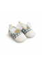 - Baby Anna Maria Soft Sole Shoes- Grey, White 0M to 18M - 2