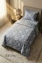 Single Duvet Cover Set with Elastic Sheet Cotton Vintage - 7