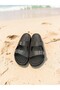 Anatomical, Flexible, Comfortable Women's Slippers with Two Buckles and Silvery Print. - 2