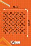 Vl Dotted Pattern Coating Sticker 25X25 cm - Vehicle - Motor - Laptop - Helmet Sticker - 3
