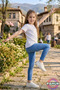 Patterned Children's Tights - Navy Blue Granite Patterned Girls' Tights - Soft, Flexible, Comfortable, Cotton, Anti-Sweat - 7