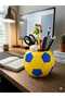 Soccer Ball Pen Holder Desktop Organizer Pencil Case Office Desk Organizer - 3