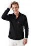 Black Comfortable Fit, Wrinkle-Free, Iron-Free Modal Fabric Lycra Men's Shirt 2602633