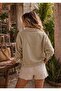 Italian Style Washed Mink Coat with Scallop Detail - 3