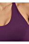 Purple Cross Back Strap Longline Sports Bra and Leggings Set - 3