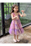 Girls All-Over Print Sleeveless Ruffled Dress - 5
